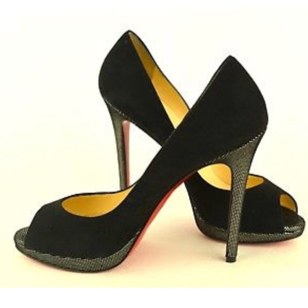 Christian Louboutin Yolanda 120 Suede M Square